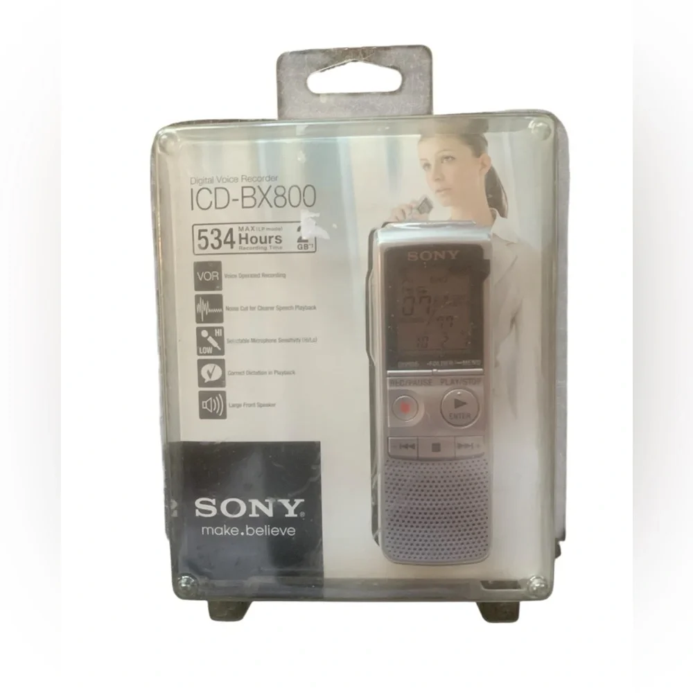 Sony ICD-BX800 2 GB Digital Voice‎ Recorder NEW